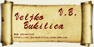 Veljko Bukilica vizit kartica